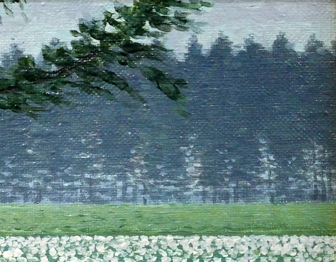 高橋幸男「じゃがいも畑1（鹿追）」油絵・SM　拡大画像2
