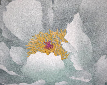高橋天山（旧雅号：秀年）「富貴花（牡丹）」日本画・10号　拡大画像2