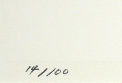 高橋英生「黄色い花」シルクスクリーン版画　限定番号（ed,/100・イメージ画像の為、限定番号は変わる場合があります）