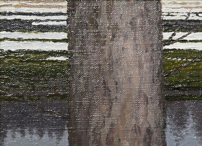 高橋幸男「鹿追風景」油絵・F4号　拡大画像1