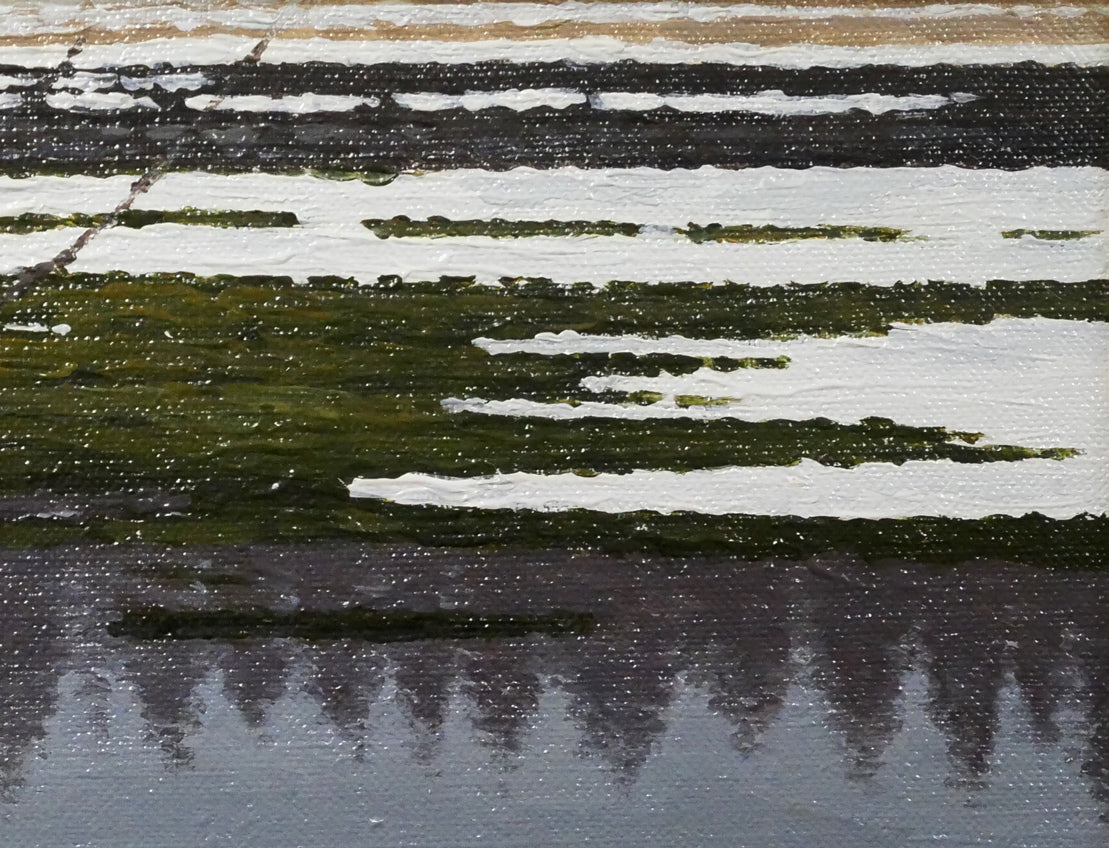 高橋幸男「鹿追風景」油絵・F4号　拡大画像2