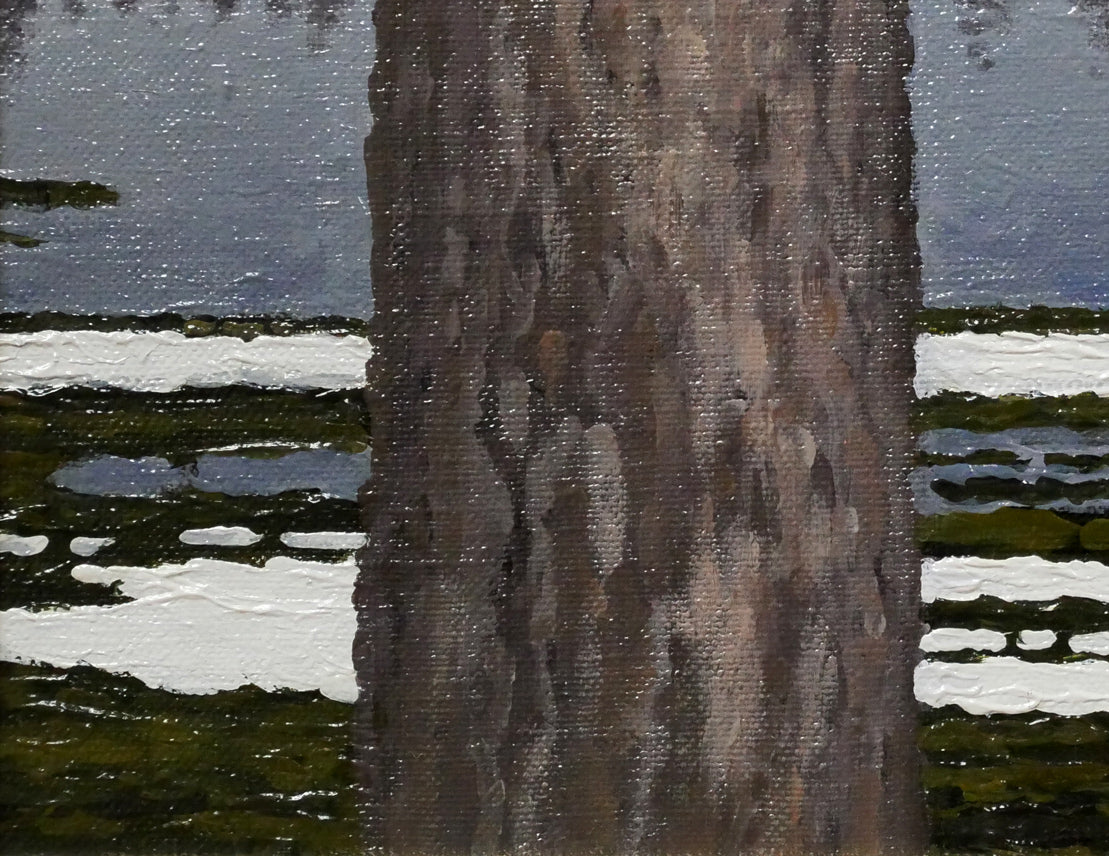 高橋幸男「鹿追風景」油絵・F4号　拡大画像3