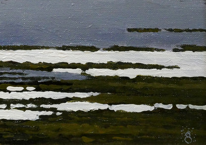 高橋幸男「鹿追風景」油絵・F4号　拡大画像4