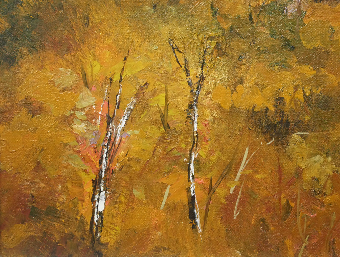 高橋益之「大雪山」油絵・F6号　拡大画像3