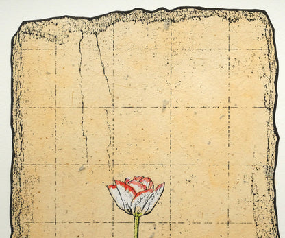 高橋シュウ「Tulips」銅版画　拡大画像1