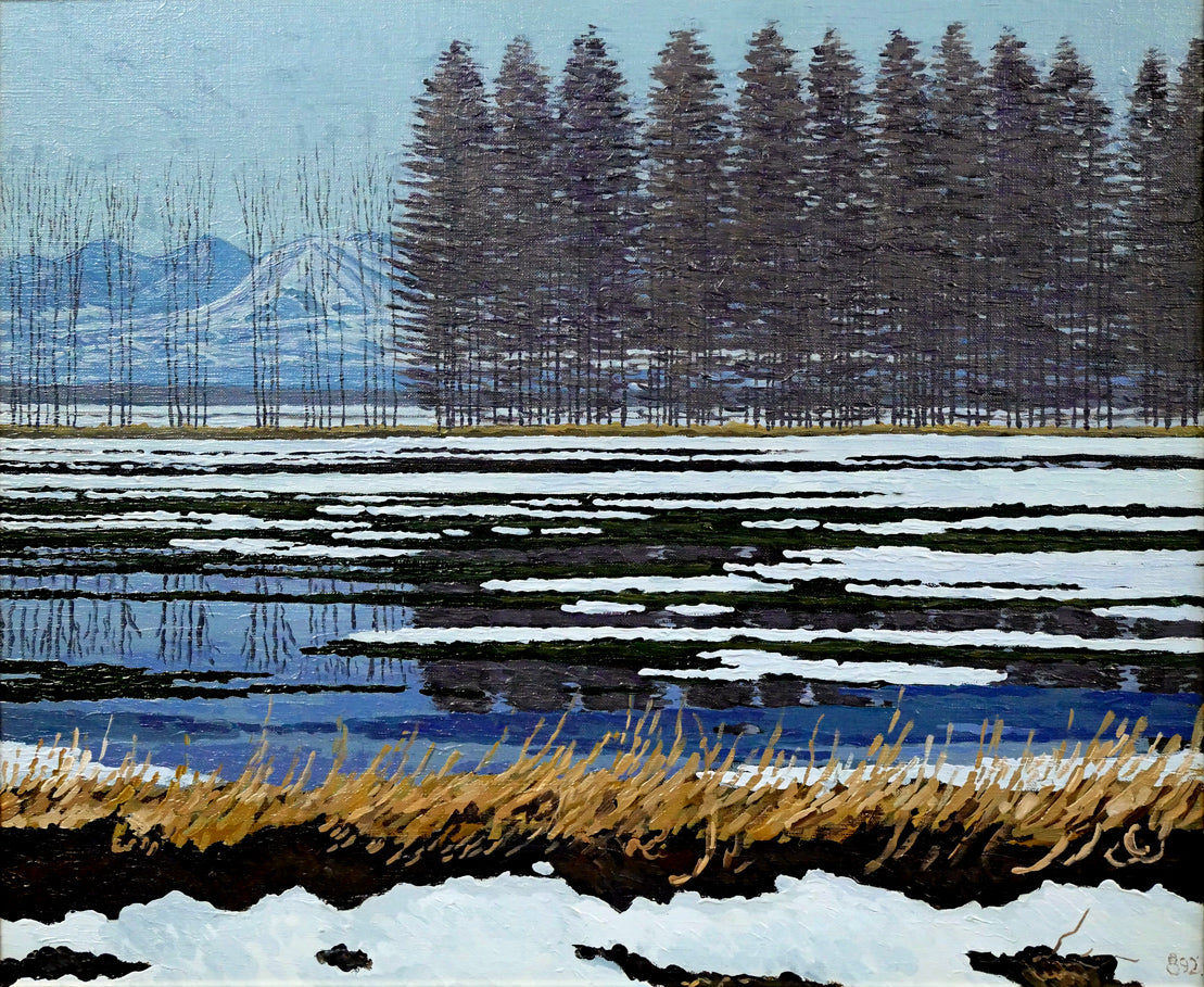 高橋幸男「十勝風景」油絵・F12号　作品全体画像