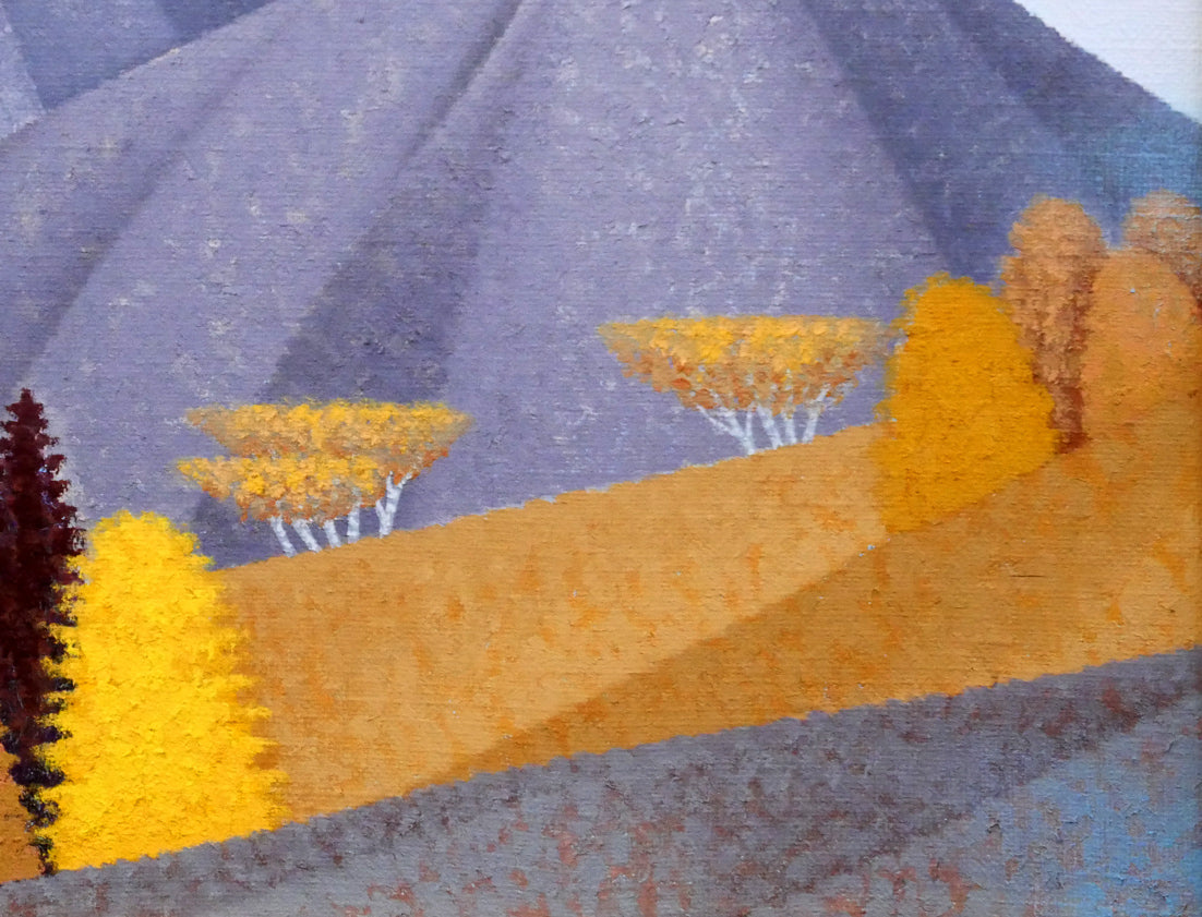 高瀬三郎「新雪の大雪旭岳」油絵・F6号　拡大画像5