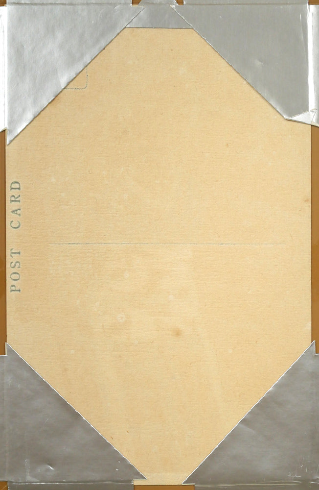 竹久夢二「恋ごころ『夢二小品版画集』加藤版画研究所」木版画　作品シート裏側画像