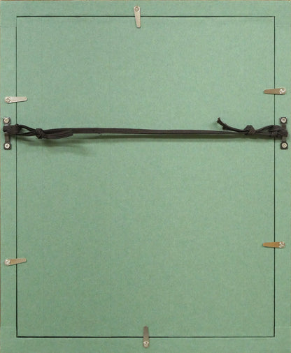 竹久夢二「舞妓（柳）『夢二小品版画集』加藤版画研究所」木版画　額縁裏側画像
