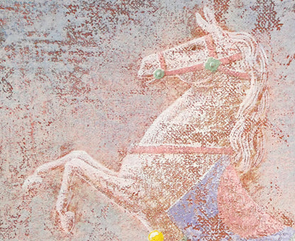 武宮秀鵬「風に色彩」ミックス・テンペラ画・F8号　拡大画像4
