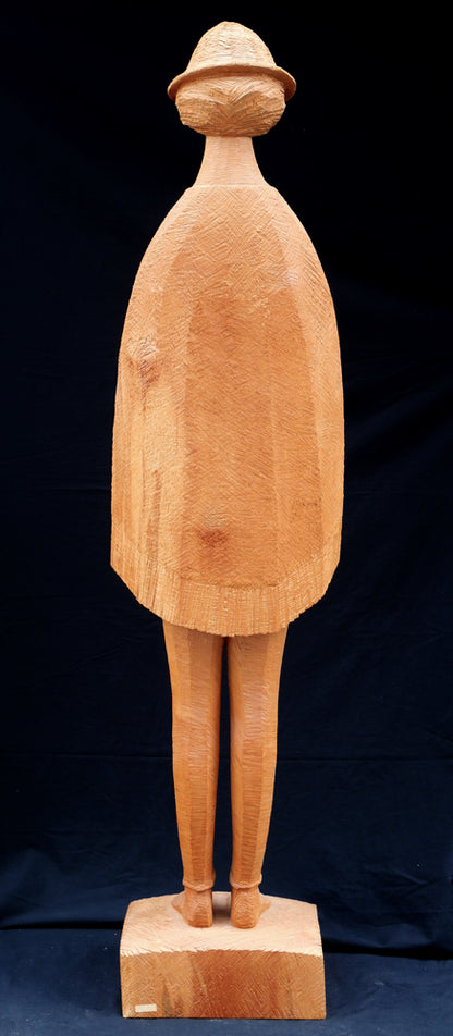 瀧口政満「女性像」木彫作品　全体画像3