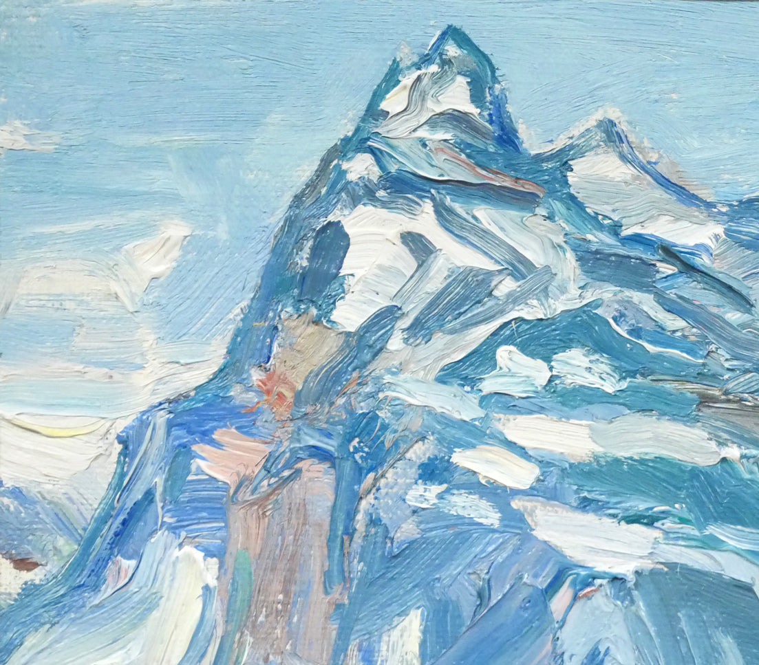 田村宏「ウーリ湖〔Lake　Uri〕（スイス）」油絵・F6号　拡大画像1