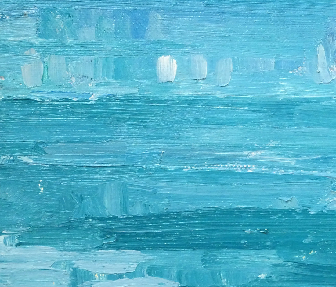 田村宏「ウーリ湖〔Lake　Uri〕（スイス）」油絵・F6号　拡大画像5