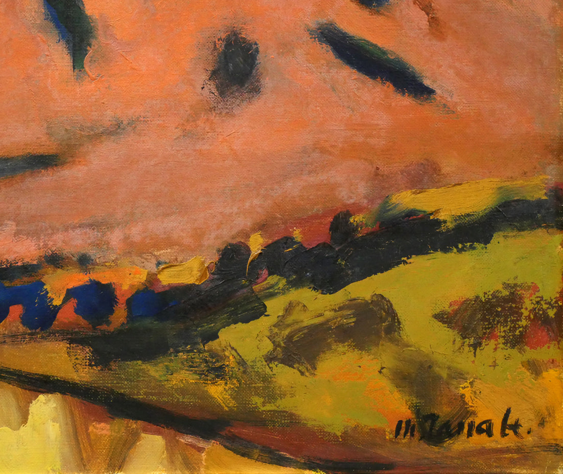 田辺三重松「山ひだ（羊蹄山）」油絵・F10号　拡大画像5