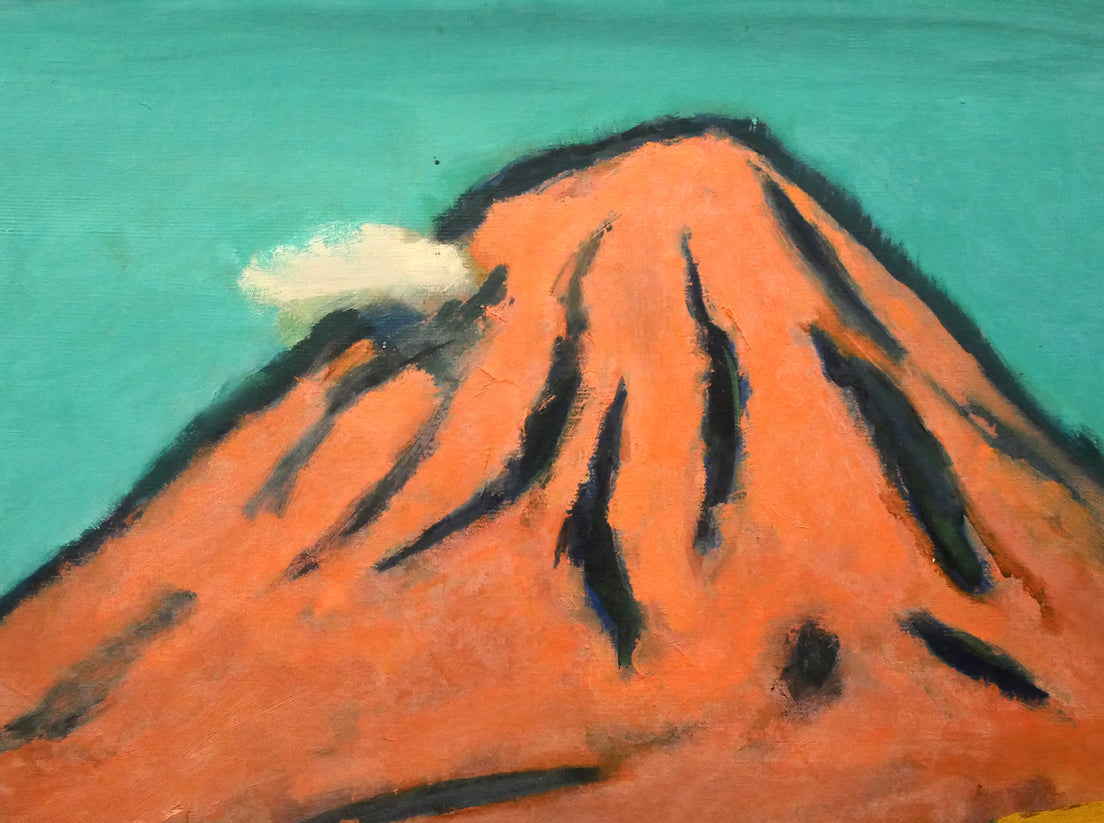 田辺三重松「山ひだ（羊蹄山）」油絵・F10号　拡大画像2