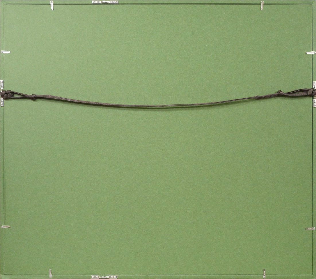 田中忠雄「ばら」油絵・F10号　額縁裏側画像