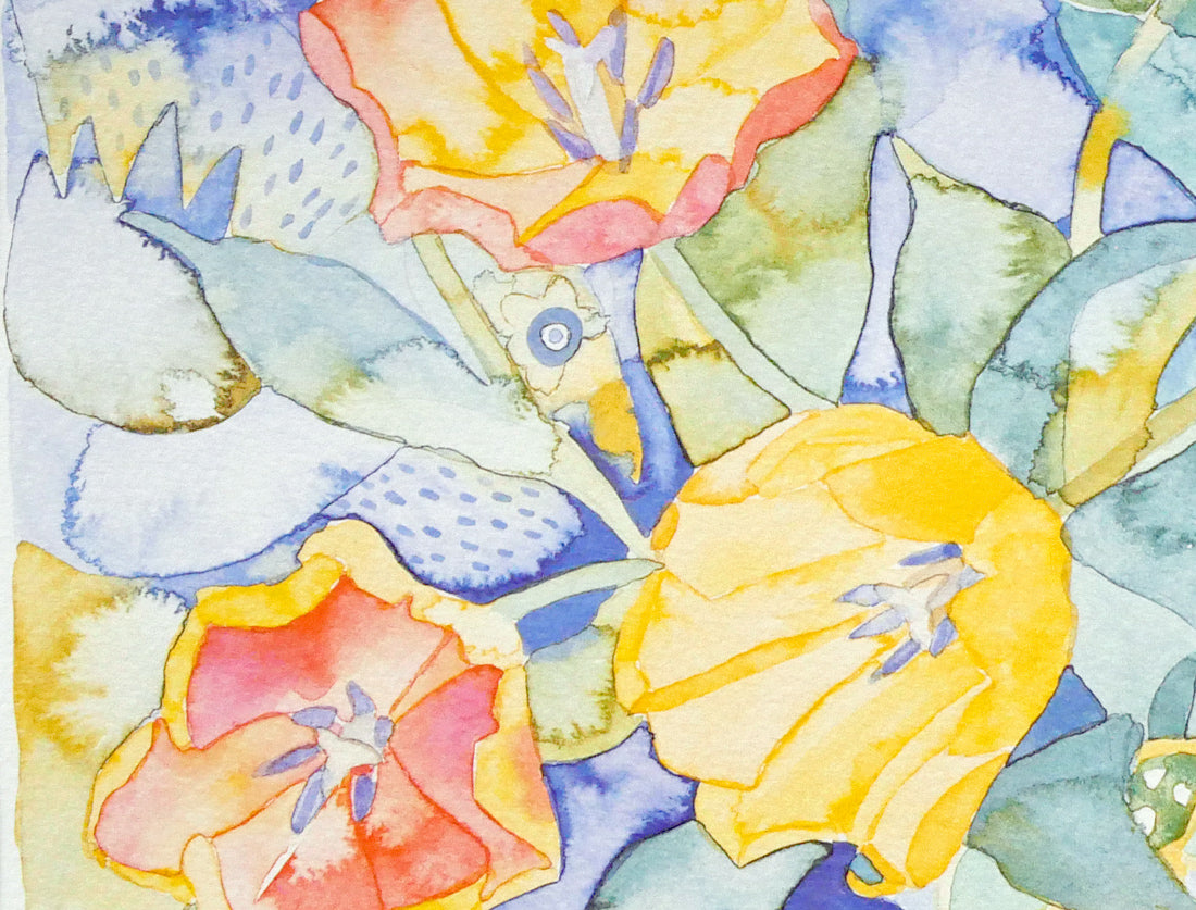 タニヤ　ショート（TANYA　SHORT）「French　Tulips」リトグラフ　拡大画像3
