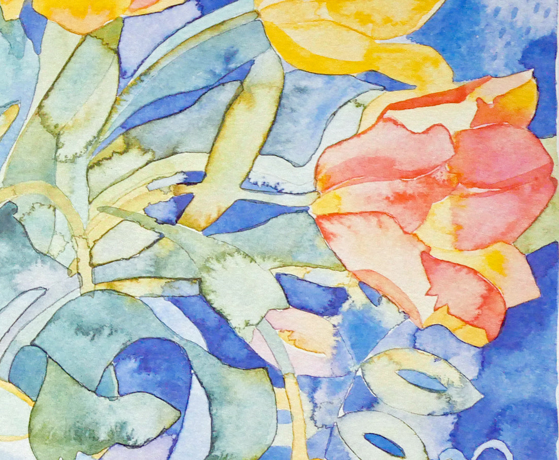 タニヤ　ショート（TANYA　SHORT）「French　Tulips」リトグラフ　拡大画像4