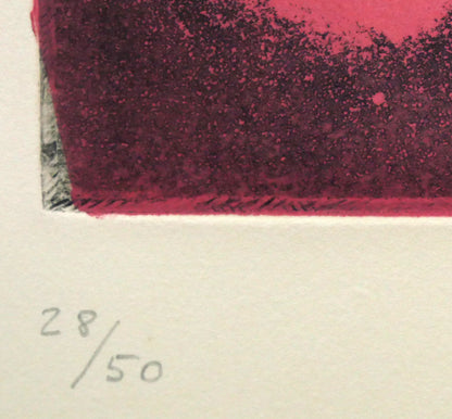 アントニ・タピエス（Antoni　Tapies）「Triptyque.1976」カラーエッチング（銅版画）　限定番号（ed,28/50）