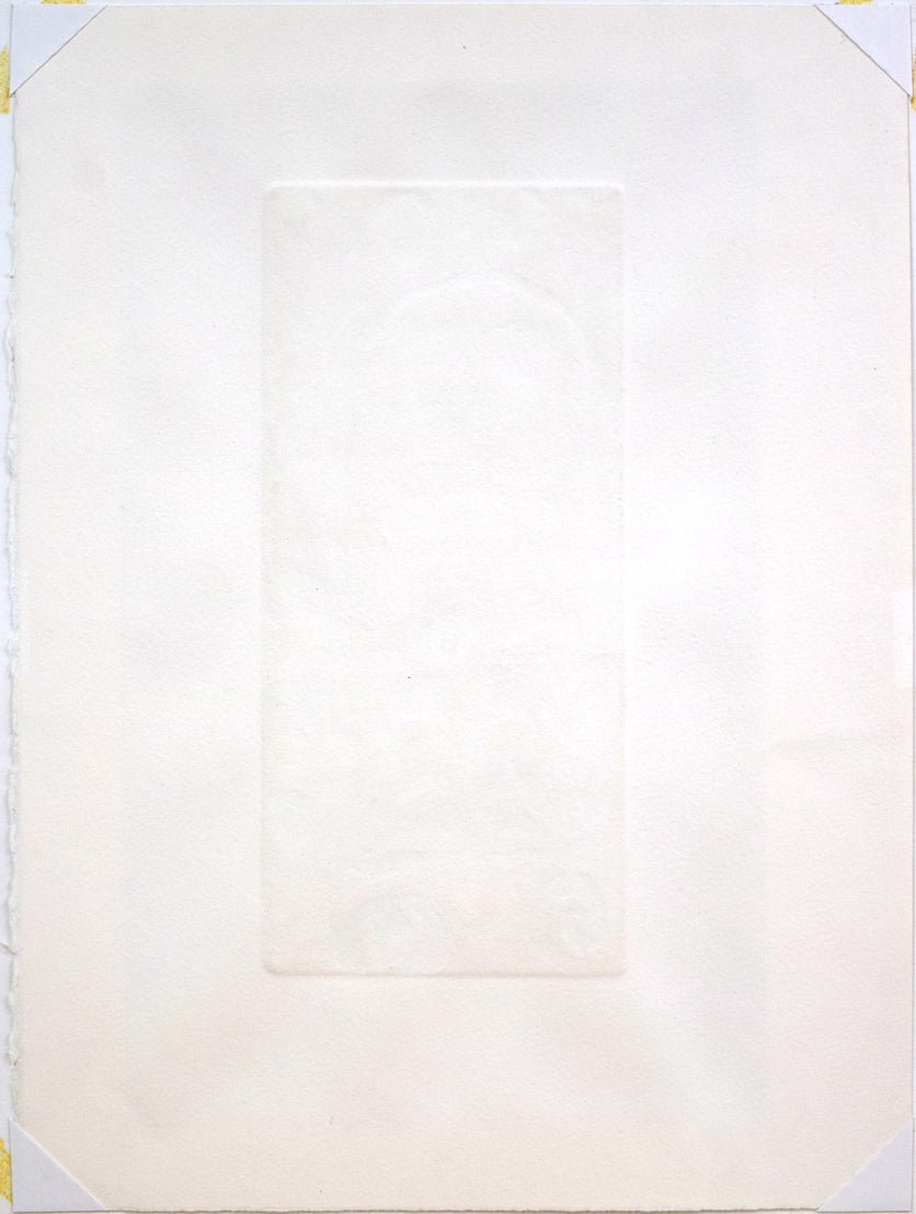 寺田一行「TELPHONE　BOX」銅版画　作品裏側画像