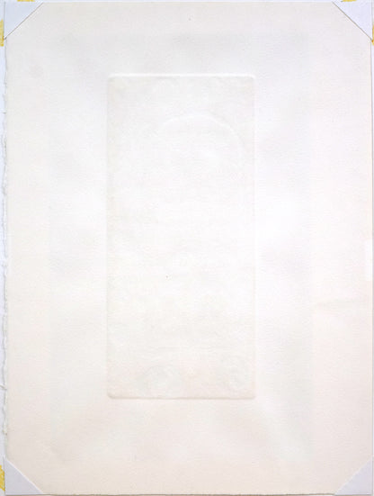 寺田一行「TELPHONE　BOX」銅版画　作品裏側画像