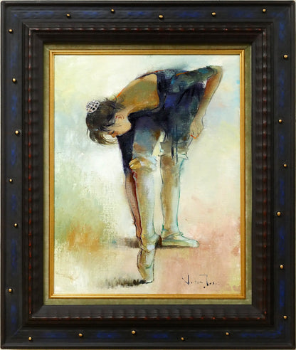 寺井重三「踊り子」油絵・F6号