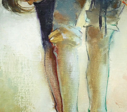 寺井重三「踊り子」油絵・F6号　拡大画像4