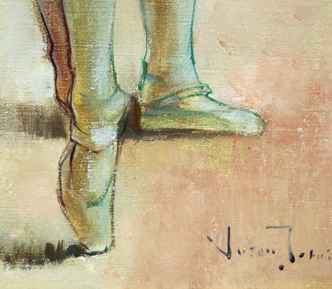 寺井重三「踊り子」油絵・F6号　拡大画像5