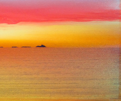 鎮西直秀「瑞雲　神威岬図（積丹）」油絵・SM　拡大画像4