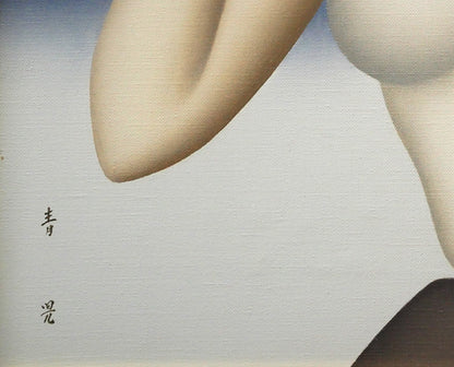 東郷青児「婦人像」油絵・F6号　拡大画像5