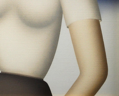 東郷青児「婦人像」油絵・F6号　拡大画像6