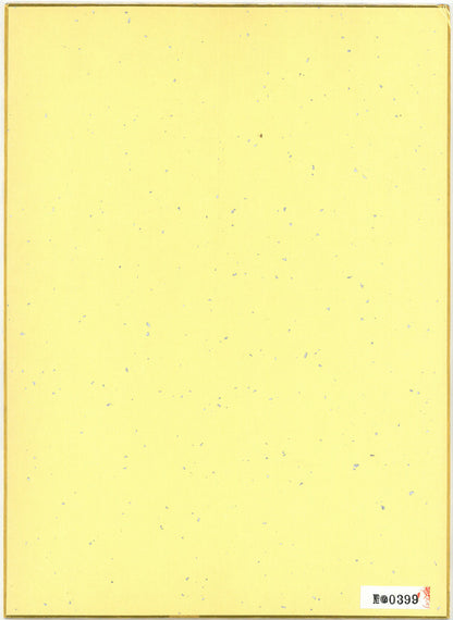 東郷青児「婦人像」水彩画・4号色紙　作品全体画像（裏側）