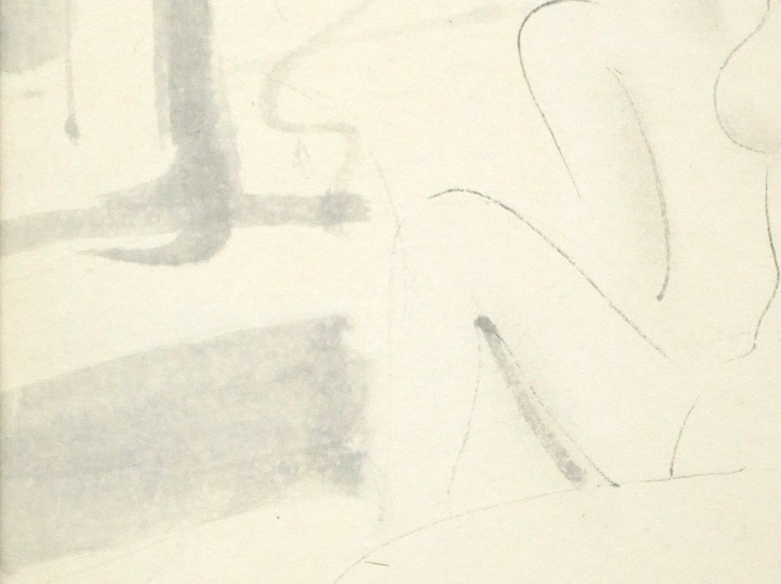 東郷青児「登別温泉　第一瀧本」水彩画・色紙　拡大画像4