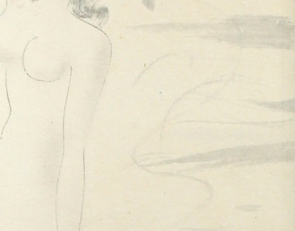 東郷青児「登別温泉　第一瀧本」水彩画・色紙　拡大画像5