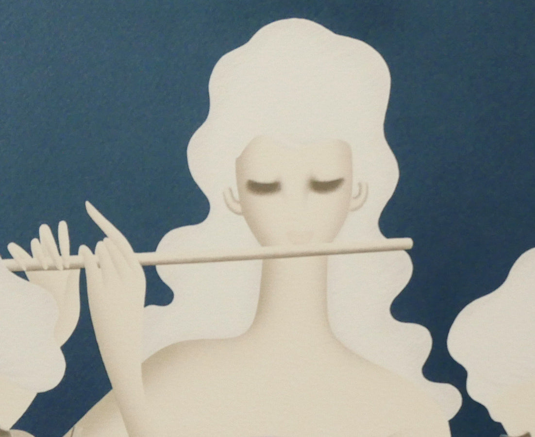 東郷青児「四重奏」リトグラフ 絵画買取・販売の小竹美術