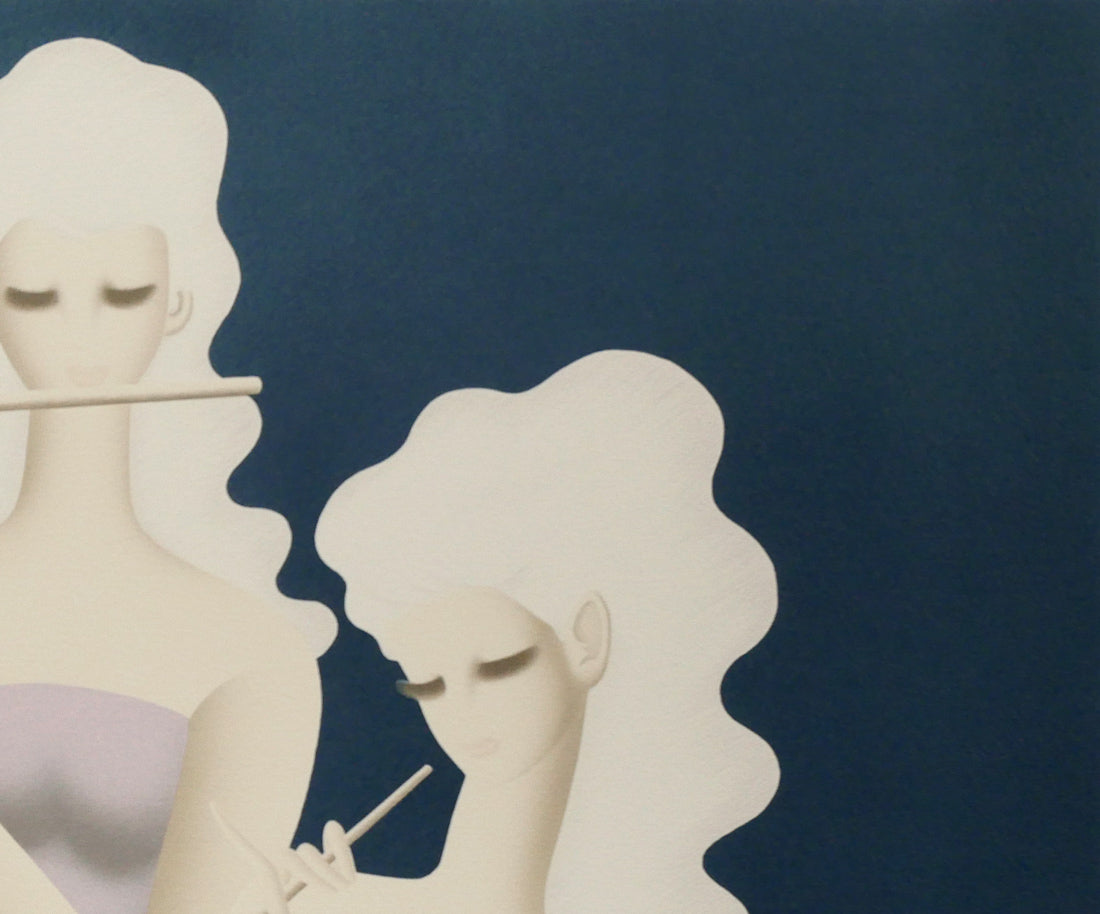 東郷青児「四重奏」リトグラフ 絵画買取・販売の小竹美術