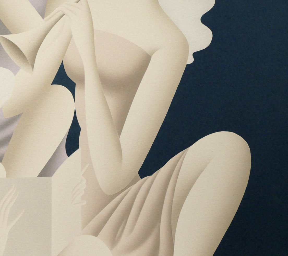 東郷青児「四重奏」リトグラフ 絵画買取・販売の小竹美術