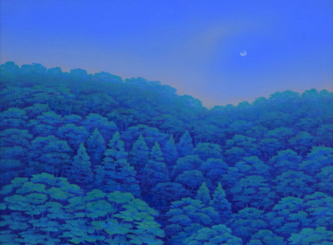 富谷一明「汀」油絵・F8号　拡大画像1