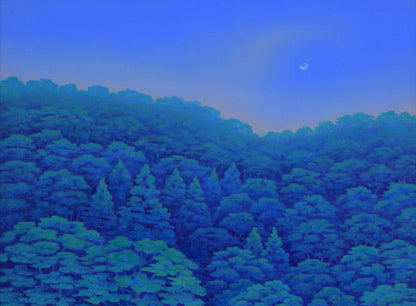 富谷一明「汀」油絵・F8号　拡大画像1