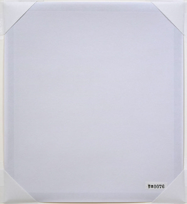 東郷青児「婦人像」紙に鉛筆・水彩画（デッサン）　作品裏側画像（裏打ち紙）