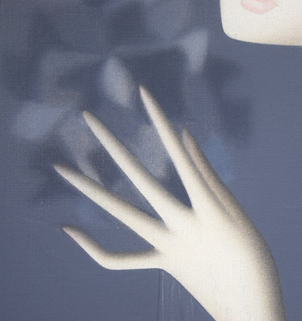 東郷青児「花束」油絵・F4号　拡大画像4