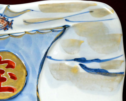土谷瑞光「宝船」清水焼陶板画　拡大画像2