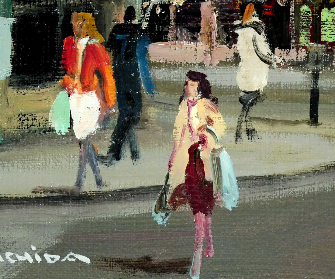 内田晃「パリー風景」油絵・F4号　拡大画像6
