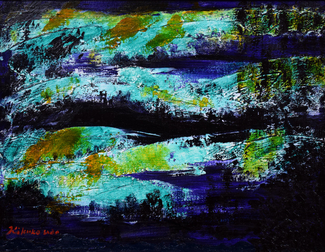 宇田喜久子「風景Ⅰ」油絵・P10号　作品全体画像