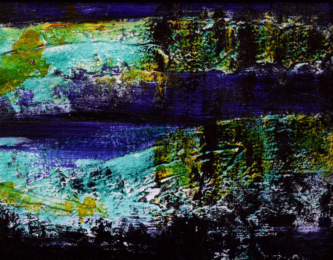 宇田喜久子「風景Ⅰ」油絵・P10号　拡大画像2