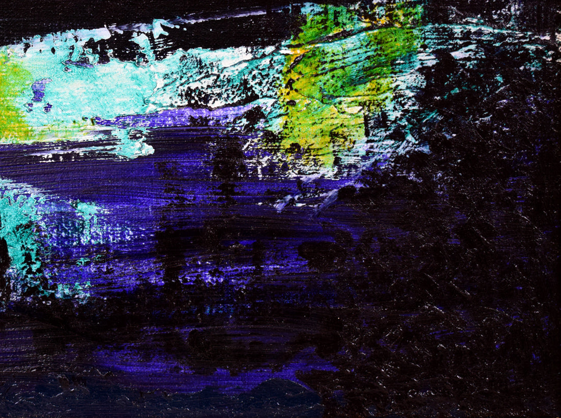 宇田喜久子「風景Ⅰ」油絵・P10号　拡大画像4