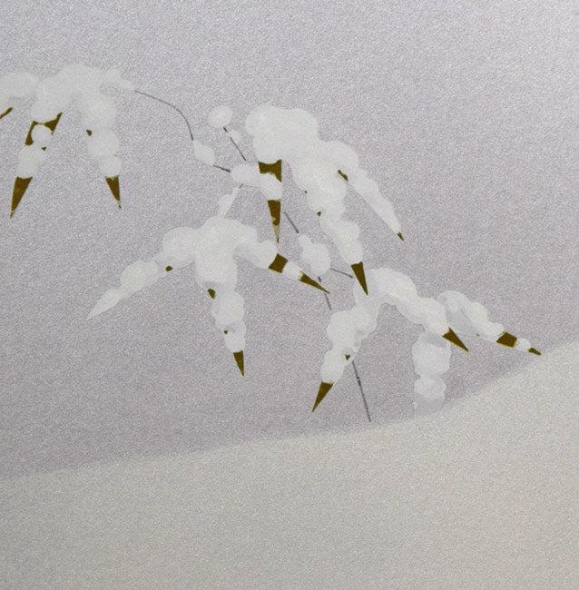 上村松篁「丹頂」シルクスクリーン版画　拡大画像4