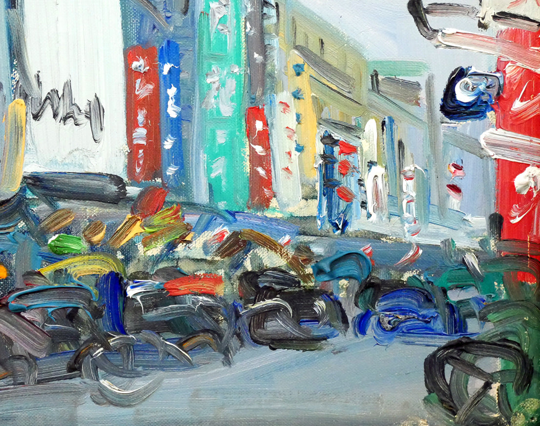 上野春香「延平北路（台湾・台北）」油絵・F4号　拡大画像4
