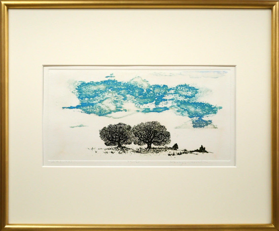 牛玖健治「－丘の上－203」銅版画