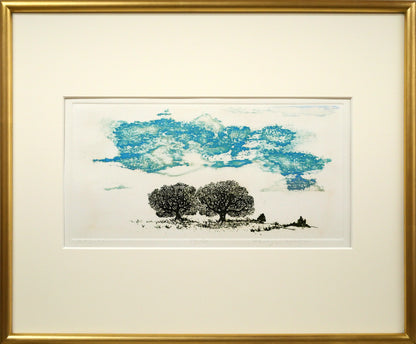 牛玖健治「－丘の上－203」銅版画